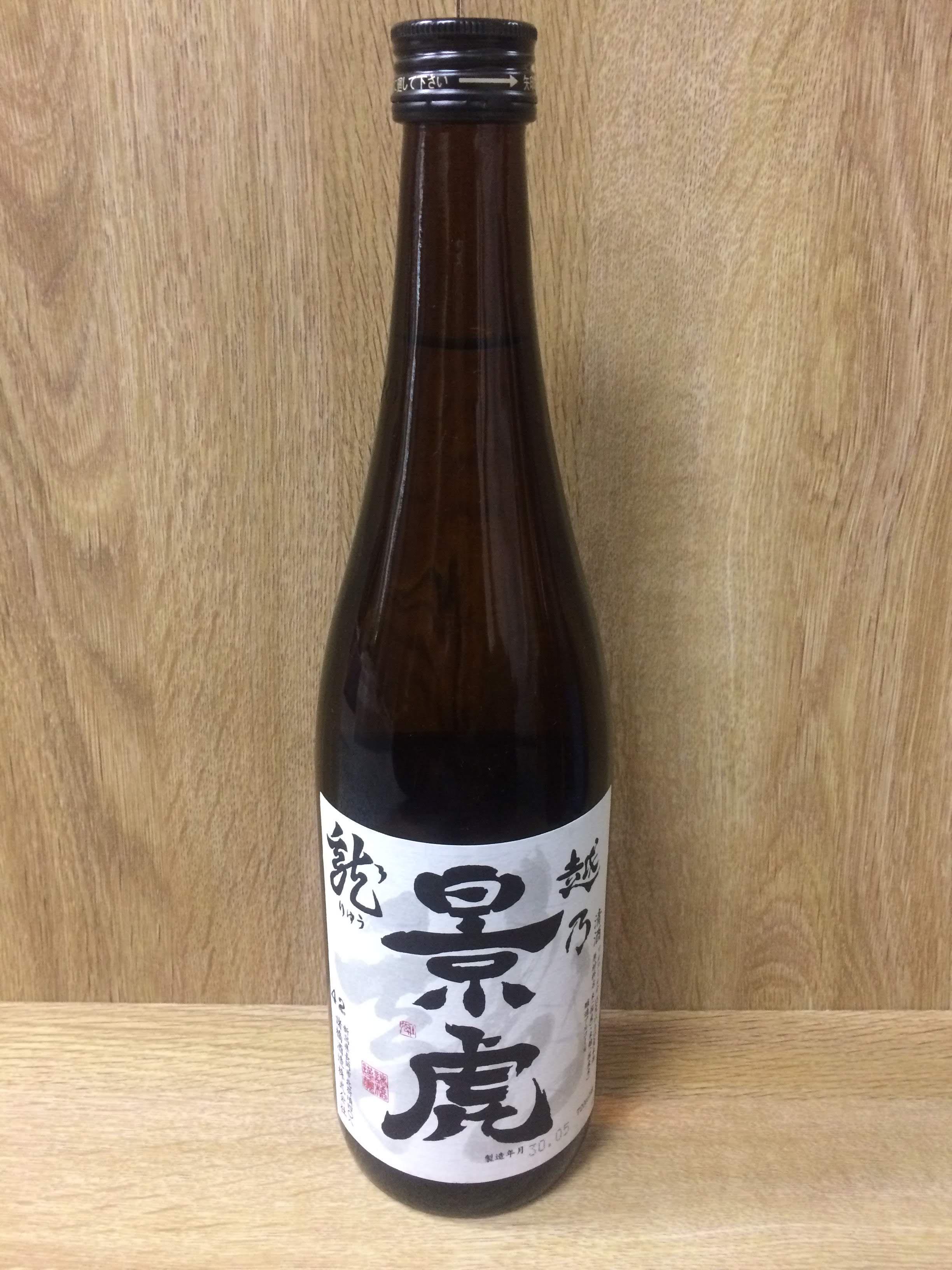 越乃景虎　龍　無糖化　720ml